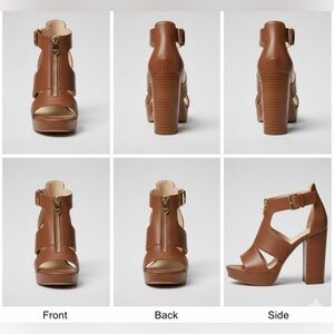 Chic Tan Women's Brown Heel Sandals